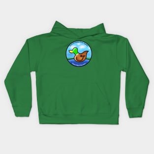 Duck - Flying Solo Kids Hoodie